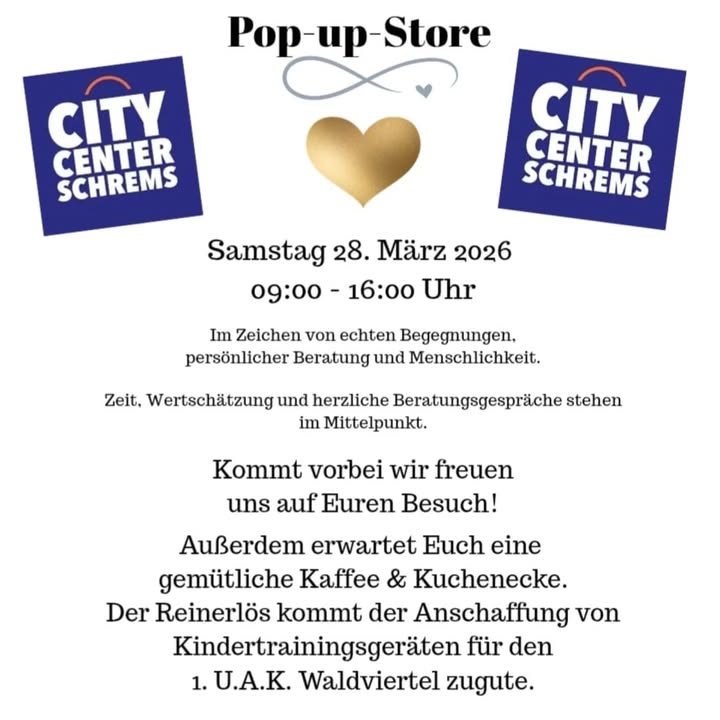 Pop-up Store im City Center Schrems