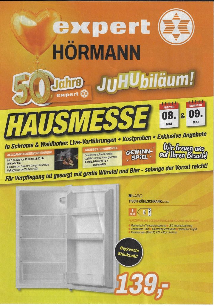 50 Jahre Jubiläum bei Expert Hörmann!